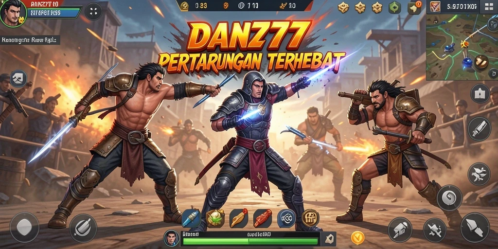 Tampilan menarik dari gameplay Battle Royale di DAN777.