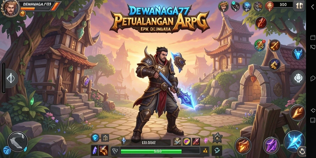 Tangkapan layar gameplay DEWANAGA77 yang menunjukkan pertarungan seru.