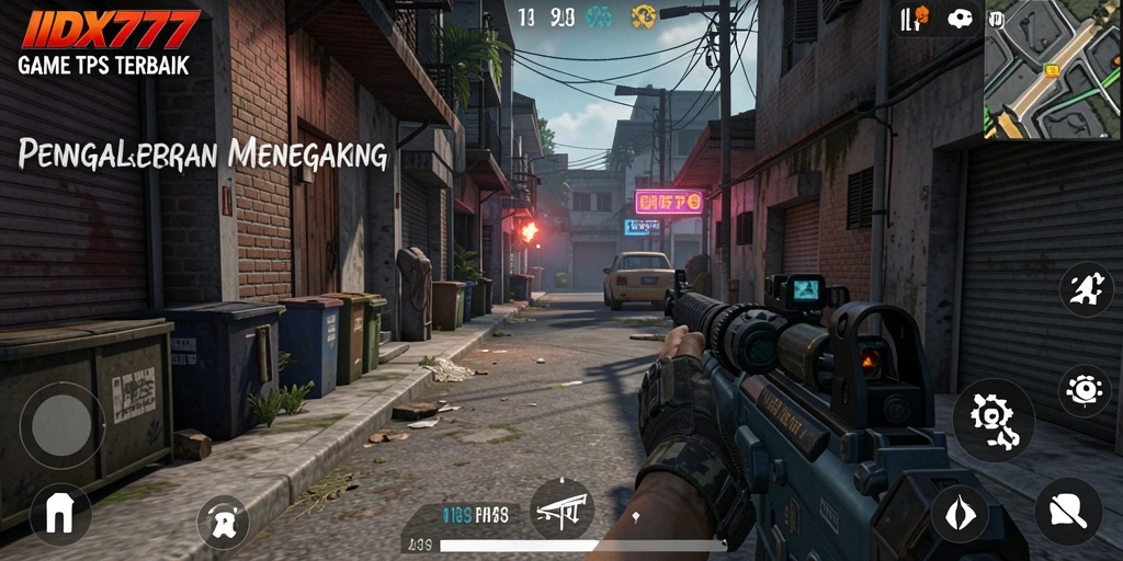 Tangkapan layar yang menampilkan aksi gameplay seru di IDX777.