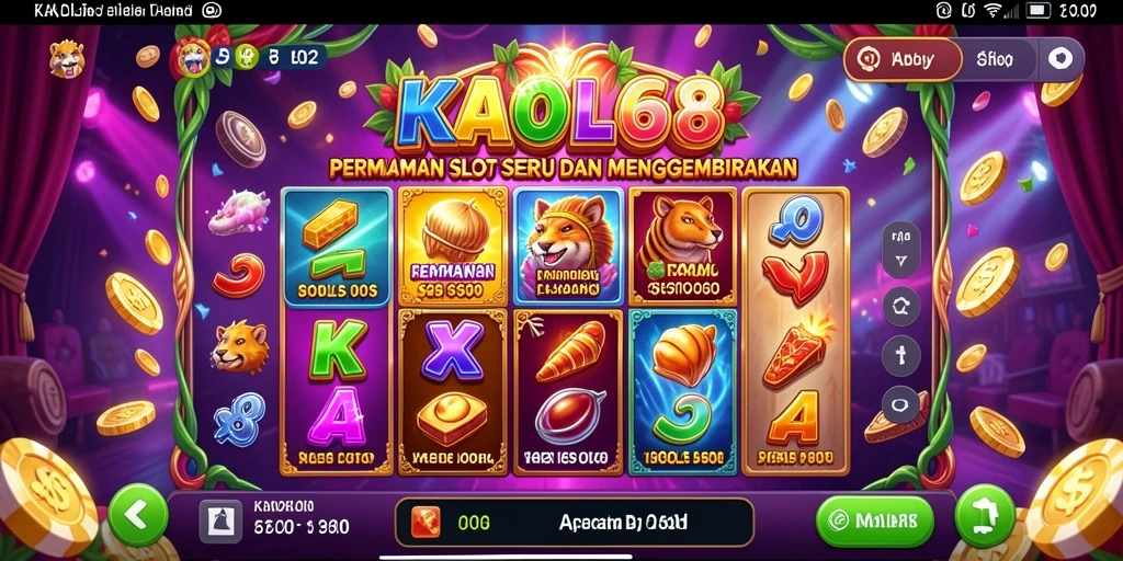 Tampilan gameplay KAOL68 yang menakjubkan dan penuh warna.