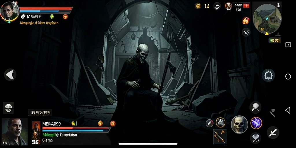 Tampilan gameplay yang menegangkan dan menyeramkan dari MEKAR99.