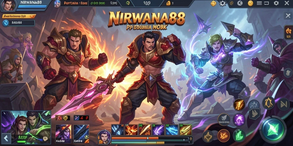 Gameplay intens di arena <strong>NIRWANA88</strong> dengan karakter yang beragam.