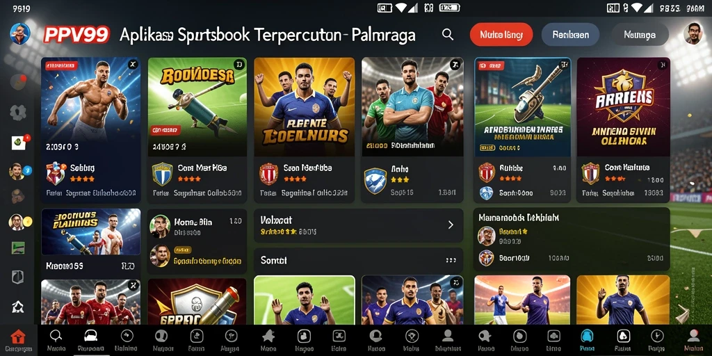 Tampilan antarmuka PPV99 yang menarik untuk taruhan olahraga.