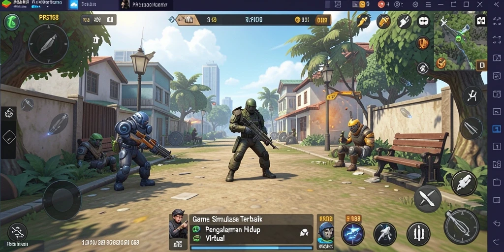 Tampilan gameplay <strong>PRG168</strong> yang menakjubkan dalam dunia simulasi.