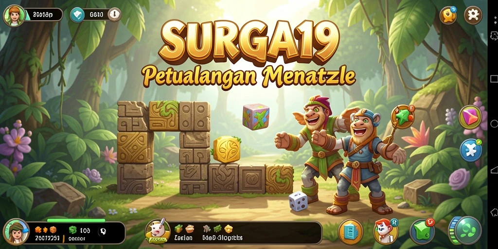 Tampilan gameplay SURGA19 yang menarik dan penuh tantangan puzzle.