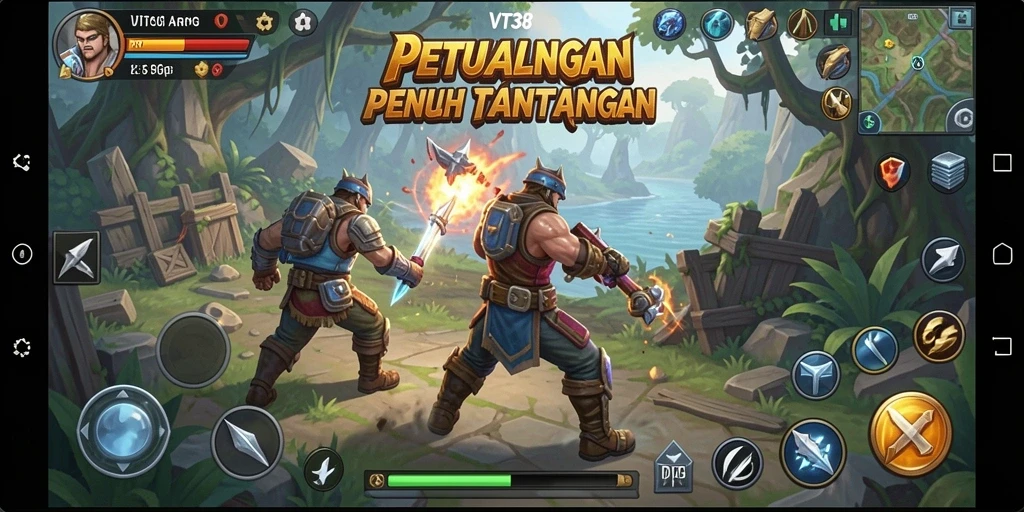 Gameplay VT38 yang menegangkan dan penuh aksi.